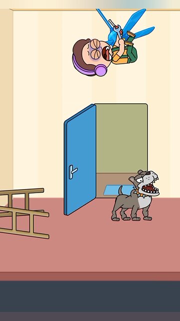 A sudden door swing… a dog ran inside and caused an accident! #shorts