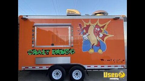 2022 8.5' x 16' Kitchen Food Trailer with Certification and Insignia | Concession Trailer