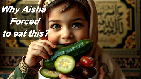 Why prophet, Muhammed wife Aisha ate a lot of a cucumber and date?