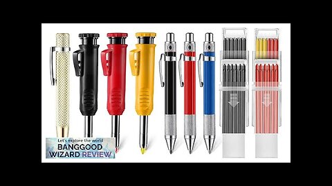 Carpenter Pencil Set with Deep Hole Marker Built-in Sharpener and Carbide Scribe Review