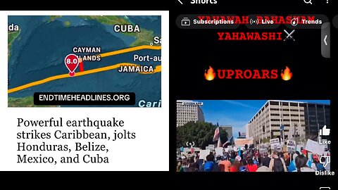 More earthquakes & uproars of the people in the world