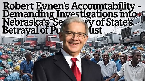 Robert Evnen’s Accountability: Open Letter Demanding Investigations into Betrayal of Public Trust