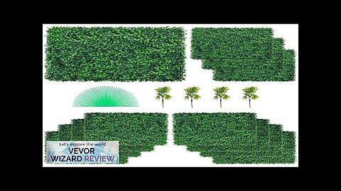 VEVOR 12PCS 24"x16" Grass Wall Panels for 32 SQ Feet Boxwood Hedge Review