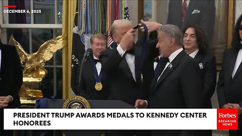 BREAKING: Trump Awards Medals To Sylvester Stallone, George Strait, And More Kennedy Center Honorees
