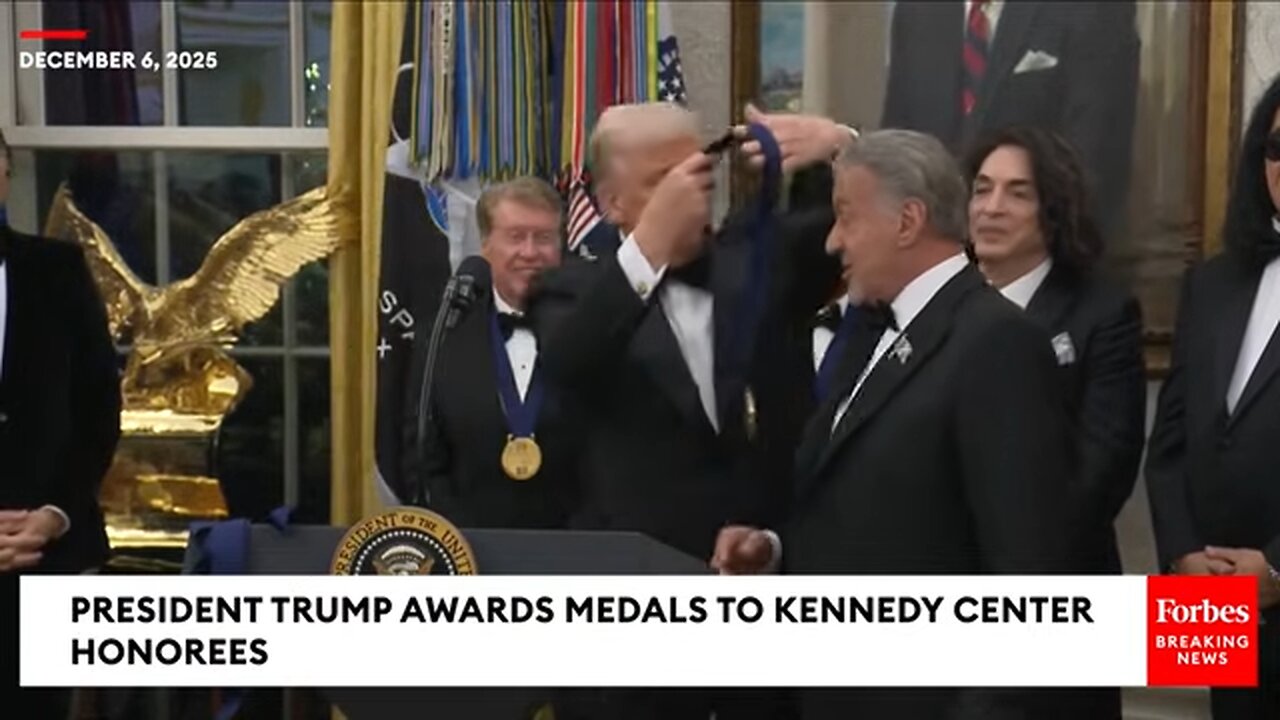 BREAKING: Trump Awards Medals To Sylvester Stallone, George Strait, And More Kennedy Center Honorees
