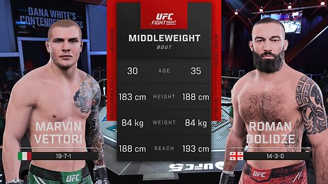 UFC Fight Night Marvin Vettori Vs Roman Dolidze 2 Middleweight Bout Vegas 104