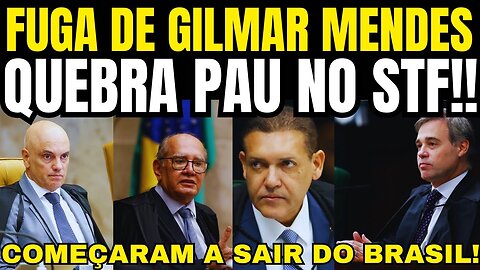 MINISTROS COMEÇARAM A SAIR DO BRASIL! CRISE EXPLODE NO STF!! MENDONÇA E KASSIO NUNES ENVOLVIDOS