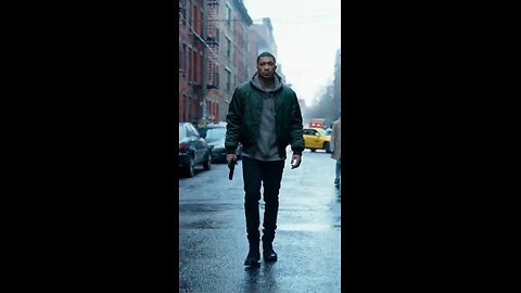 Man walking around with gun in the city