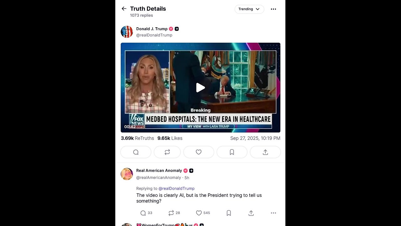 Trump posted this in his truth account