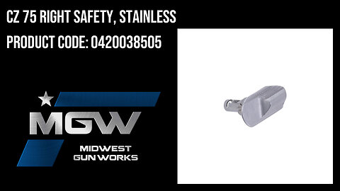 CZ 75 Right Safety, Stainless - 0420038505