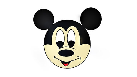 How to make Mickey Mouse in mspaint