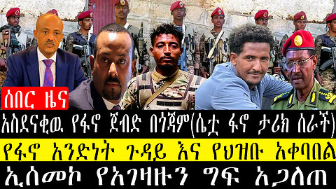 አስደናቂዉ የፋኖ ጀብድ በጎጃም(ሴቷ ፋኖ ታሪክ ሰራች)የፋኖ አንድነት ጉዳይ እና የህዝቡ አቀባበል/ኢሰመኮ የአገዛዙን ግፍ አጋለጠ