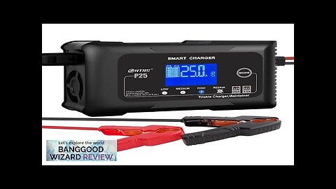 HTRC Smart Car Battery Charger 12V 25A 24V 13A Automotive Charger Battery Review