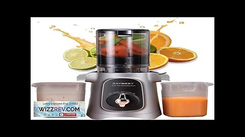 Cold Pressed Juicer Machines Daybest 120w Quiet Masticating Juicer with 4.1’’ Extra Review