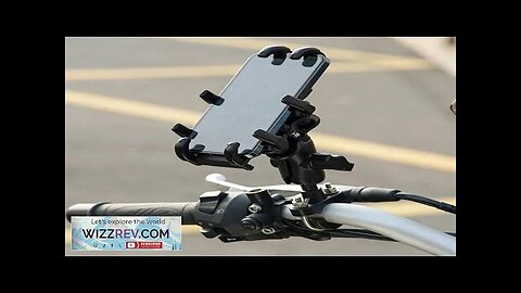 Aluminum Alloy Bike Phone Holder with Shock Absorber Bicycle Handlebar Rearview Mirror Review