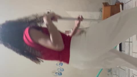 Women Chase Flying Rat Out Of Bedroom