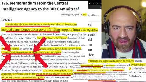 (TAF) co-partner of George Soros's Open Society Foundation was created by the CIA
