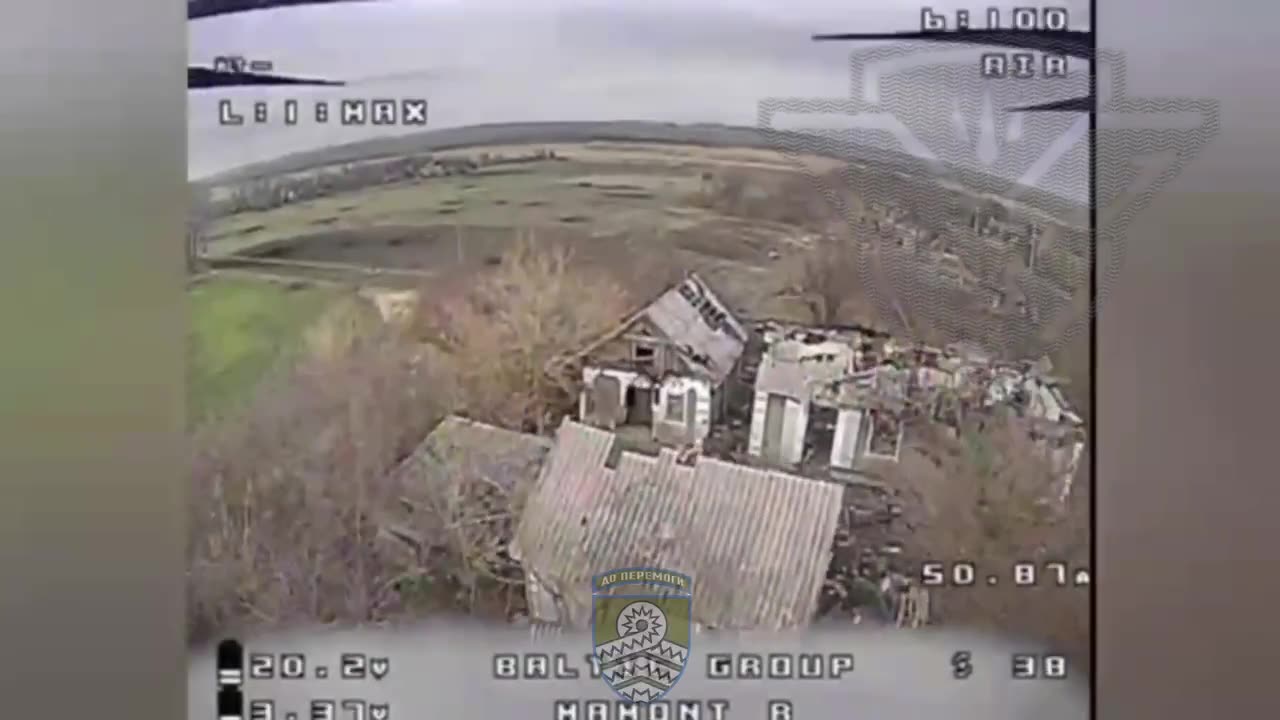 Drone Strike Demolishes Building On Top of Russian Infantry