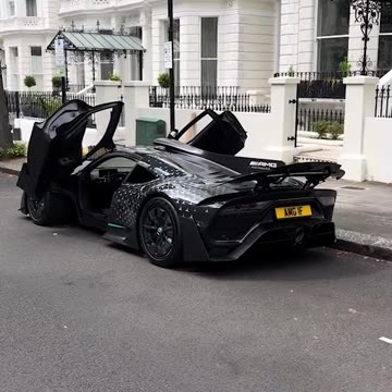 Spaceship on the street #car #supercar #hypercar #amgone #mercedes #benz #grey #color #frozen #nice