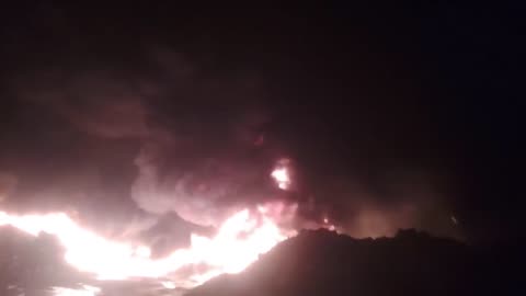 Massive fire at a factory near Weija Junction in Accra, Ghana’s capital and largest city