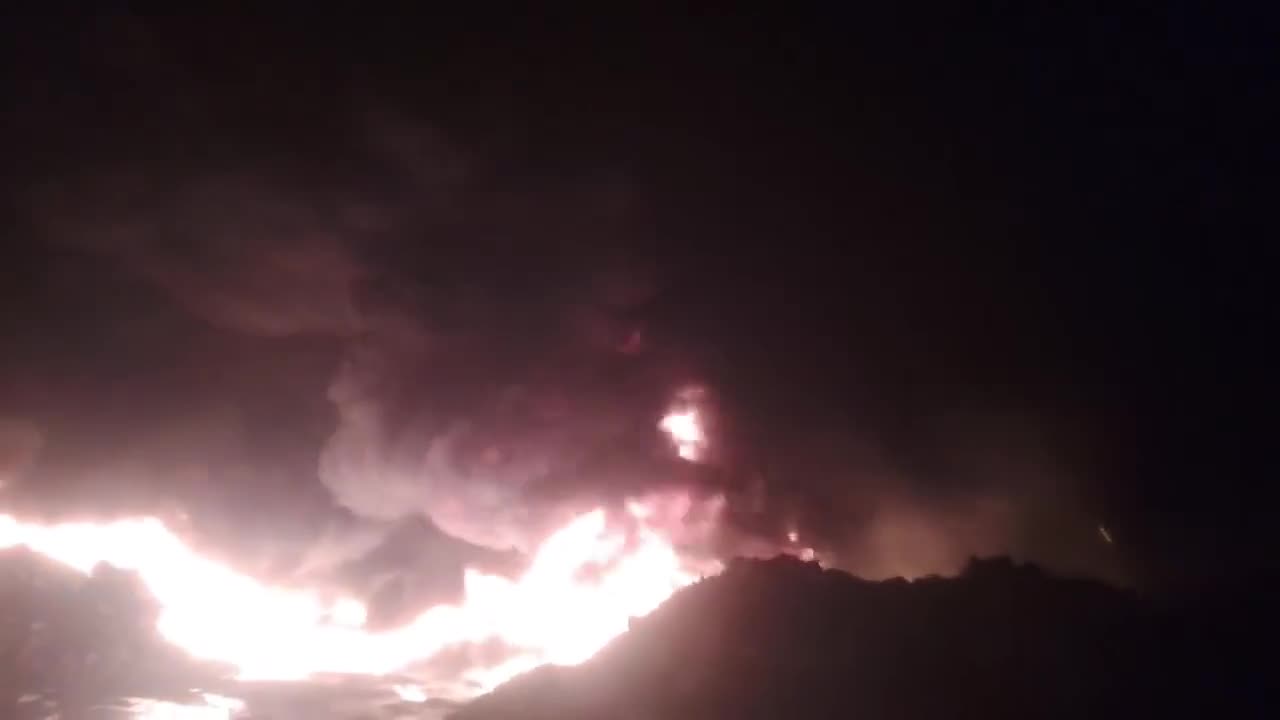 Massive fire at a factory near Weija Junction in Accra, Ghana’s capital and largest city