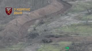 🚁💥 Ukraine Russia War | Ukrainian 7th Airborne Destroys Russian UGV Near Pokrovsk | RCF