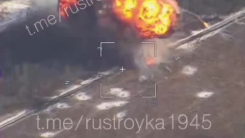 AFU tank in the Kursk region - detonation of the BC.