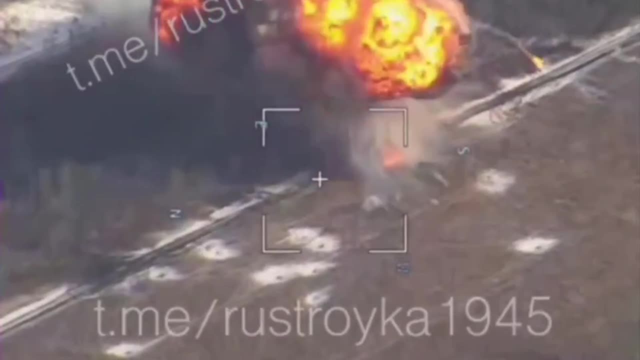 AFU tank in the Kursk region - detonation of the BC.