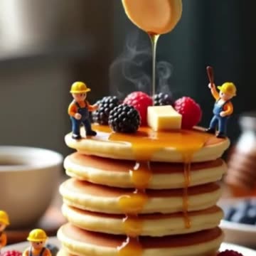 Tiny Chefs & Cozy Campfire: A Whimsical AI Fantasy #FantasyCooking #MiniatureChefs #shorts #foodart