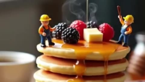 Tiny Chefs & Cozy Campfire: A Whimsical AI Fantasy #FantasyCooking #MiniatureChefs #shorts #foodart