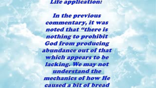 Matthew 14:18 - Daily Bible Verse Commentary