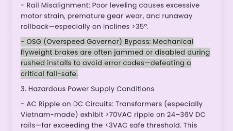 For the benefit of public safety—and grounded in observable field evidence, electrical codes, and pr