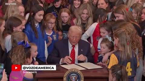 Presidente Trump firma el decreto “Mantener a los hombres fuera de los deportes femeninos”