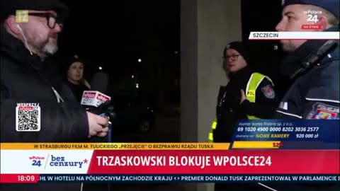 Skandal‼️ @trzaskowski_ nasyła policję na dziennikarzy #wPolsce24.