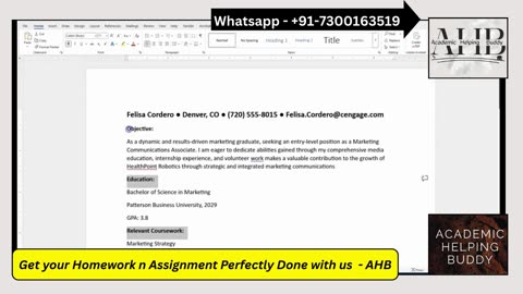 SAM Word 365 Generative Artificial Intelligence Project A | Patterson Business | Shelly Cashman