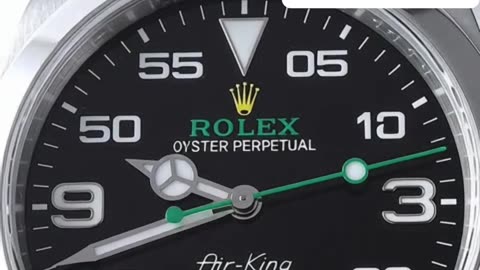 ROLEX AIR KING BLACK NUMBER WATCH
