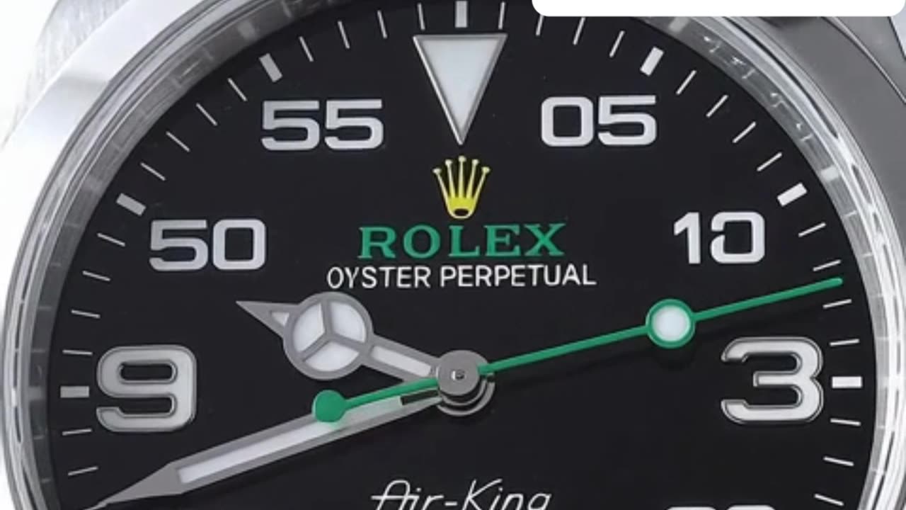 ROLEX AIR KING BLACK NUMBER WATCH