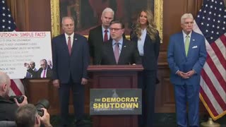 Speaker Johnson tells Chuck Schumer to SHOVE IT... BOOM