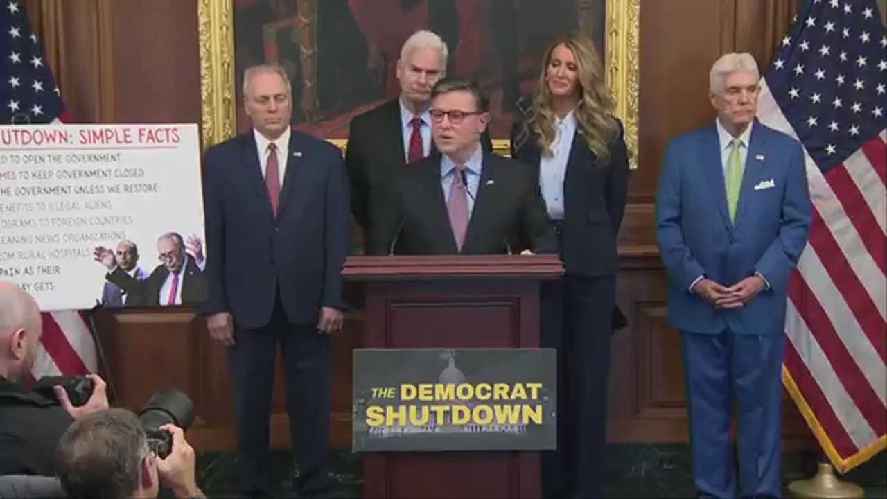 Speaker Johnson tells Chuck Schumer to SHOVE IT... BOOM