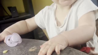 Baby Kayla Walking Around the Table | Tiny Steps & Big Smiles