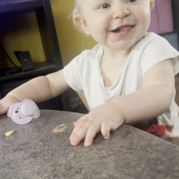 Baby Kayla Walking Around the Table | Tiny Steps & Big Smiles