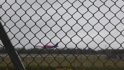 Wizz Airways Landing Into London Gatwick Airport UK 2023