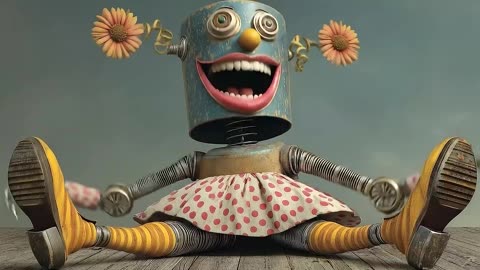 The Laughing Machine – Surreal AI Art Adventure! Follow & Like for Creative Escapes!