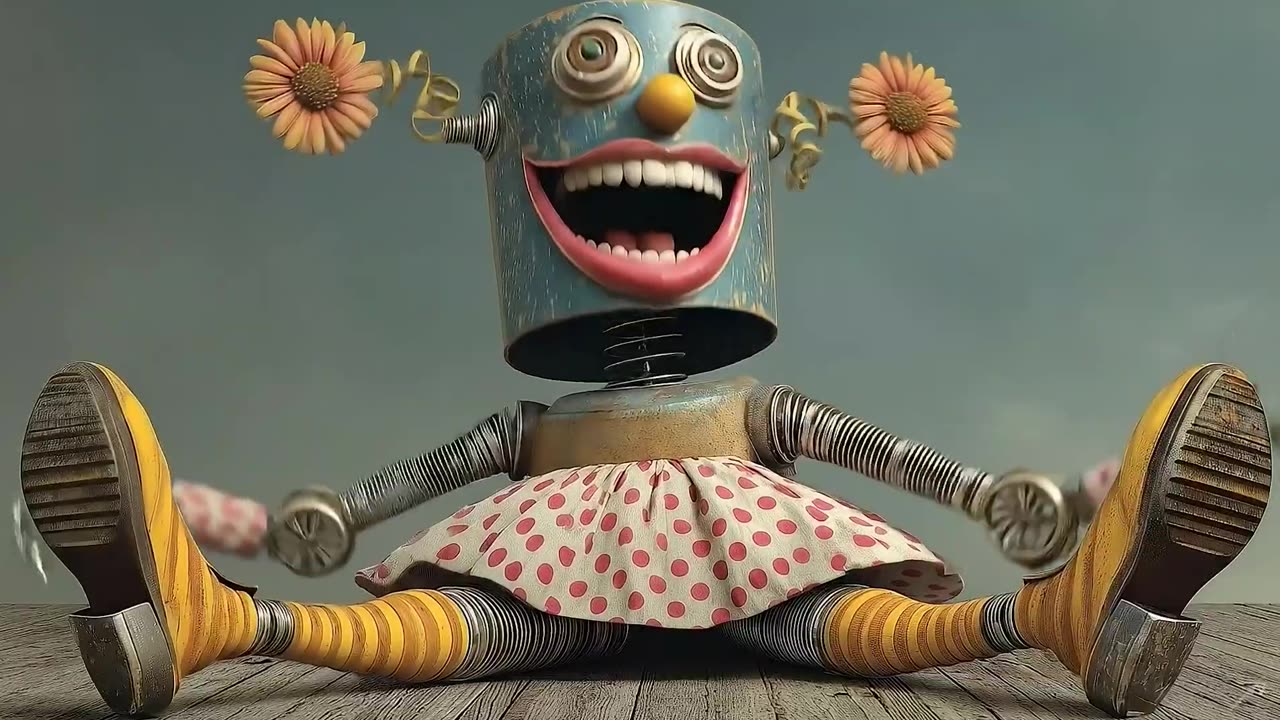 The Laughing Machine – Surreal AI Art Adventure! Follow & Like for Creative Escapes!