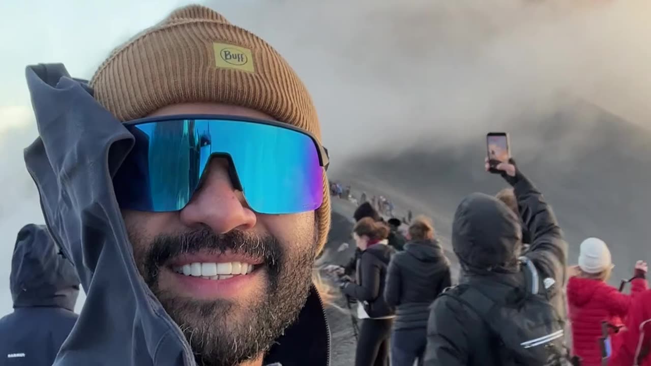 Volcan De Fuego Summit on a Clear Day