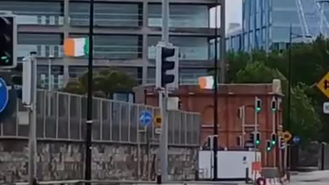 Dublin Every day more and more Irish tricolours are raised in inner city Dublin.