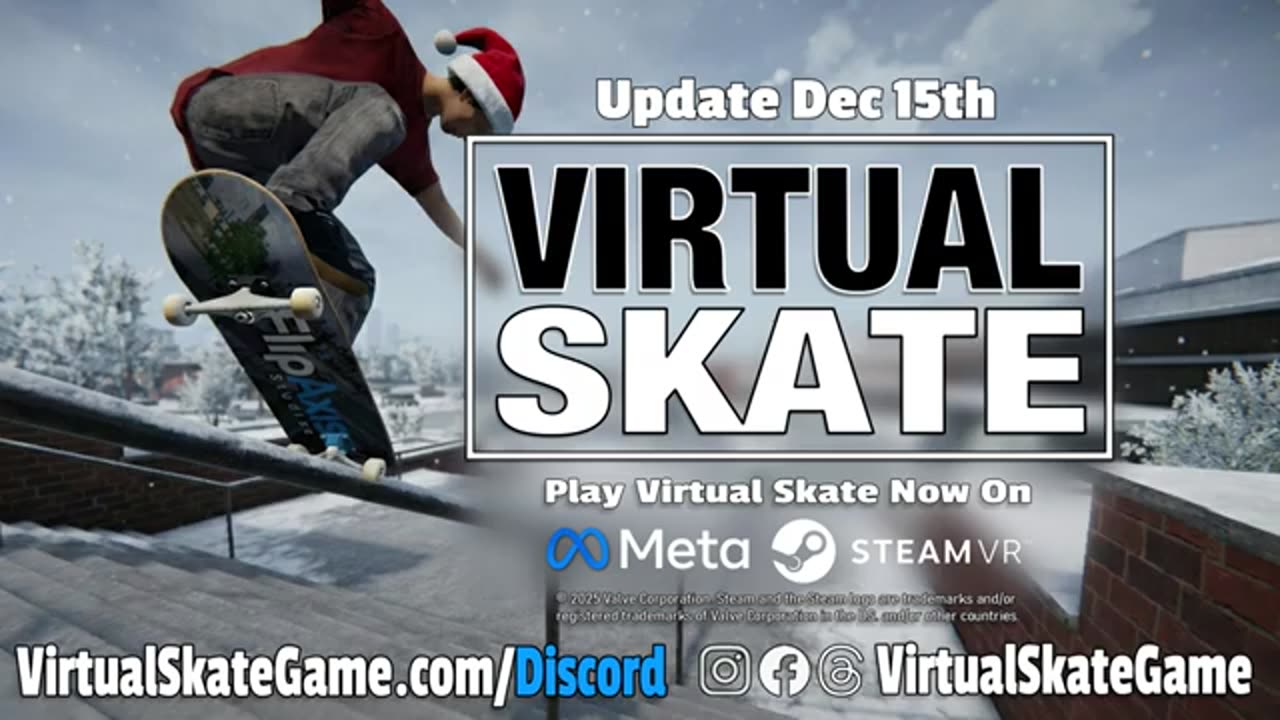 Virtual Skate - Official Winter Update Trailer | Upload VR Showcase Winter 2025