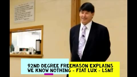 92 DEGREE FREEMASON EXPLAINS WE KNOW NOTHING!