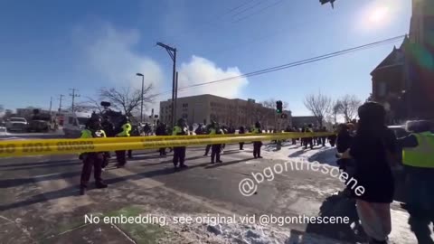 FBI special forces officers have been spotted with their armored vehicle, equipped with the LRAD