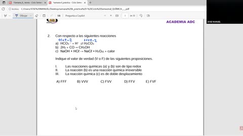 ADC SEMESTRAL PARALELO 2025 | Semana 06 | Química